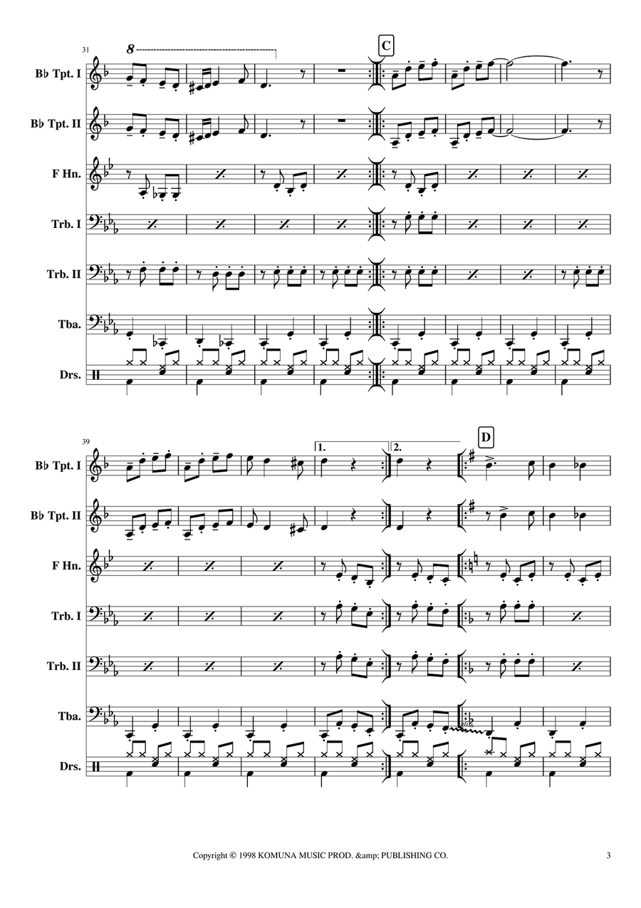 Bubamara (main Version) Brass Ensemble scores gallery preview page 3