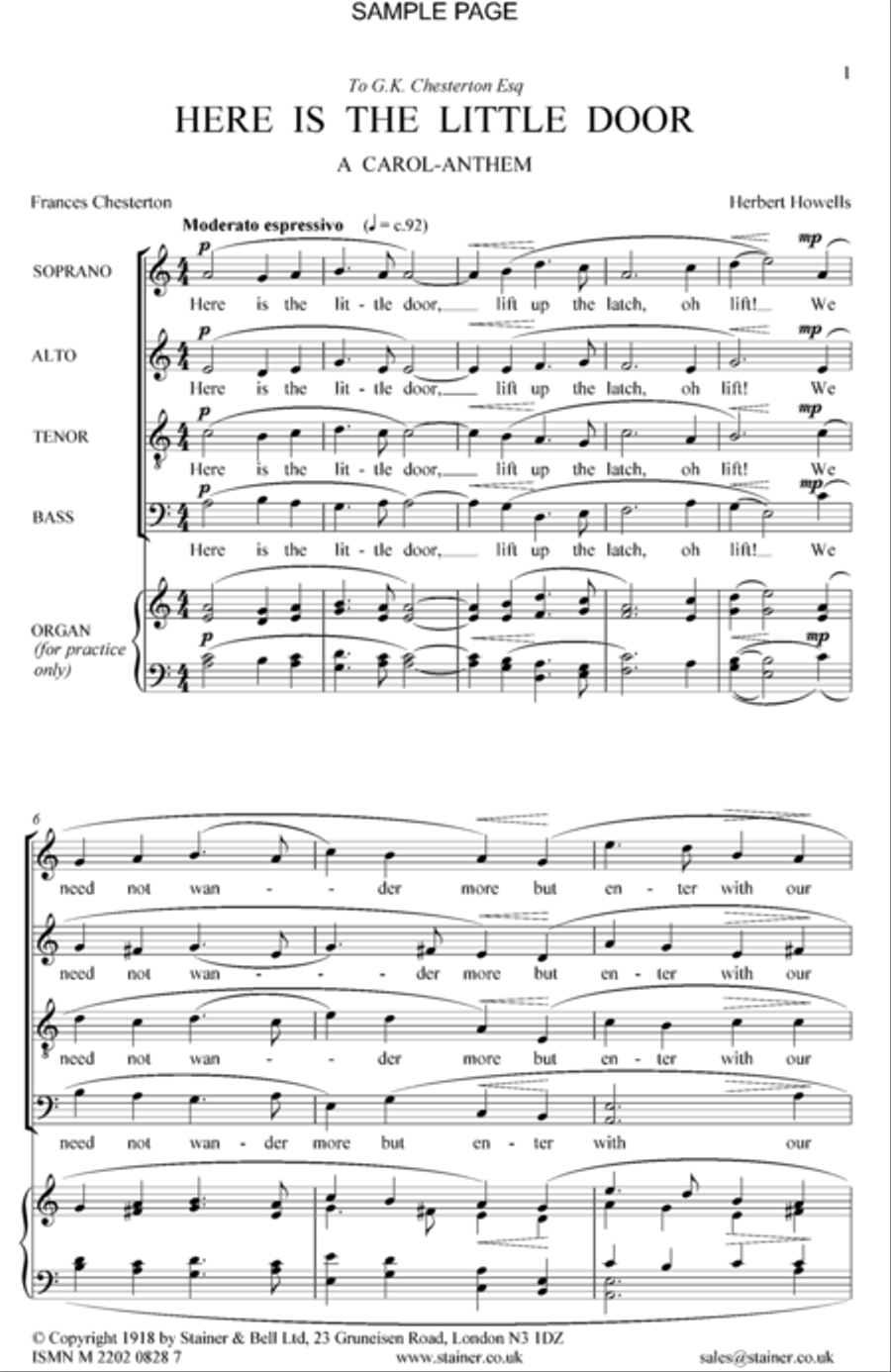 Here is the little door 4-Part scores gallery preview page 2