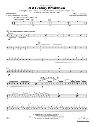 21st Century Breakdown, Suite from Green Day's: 3rd Percussion