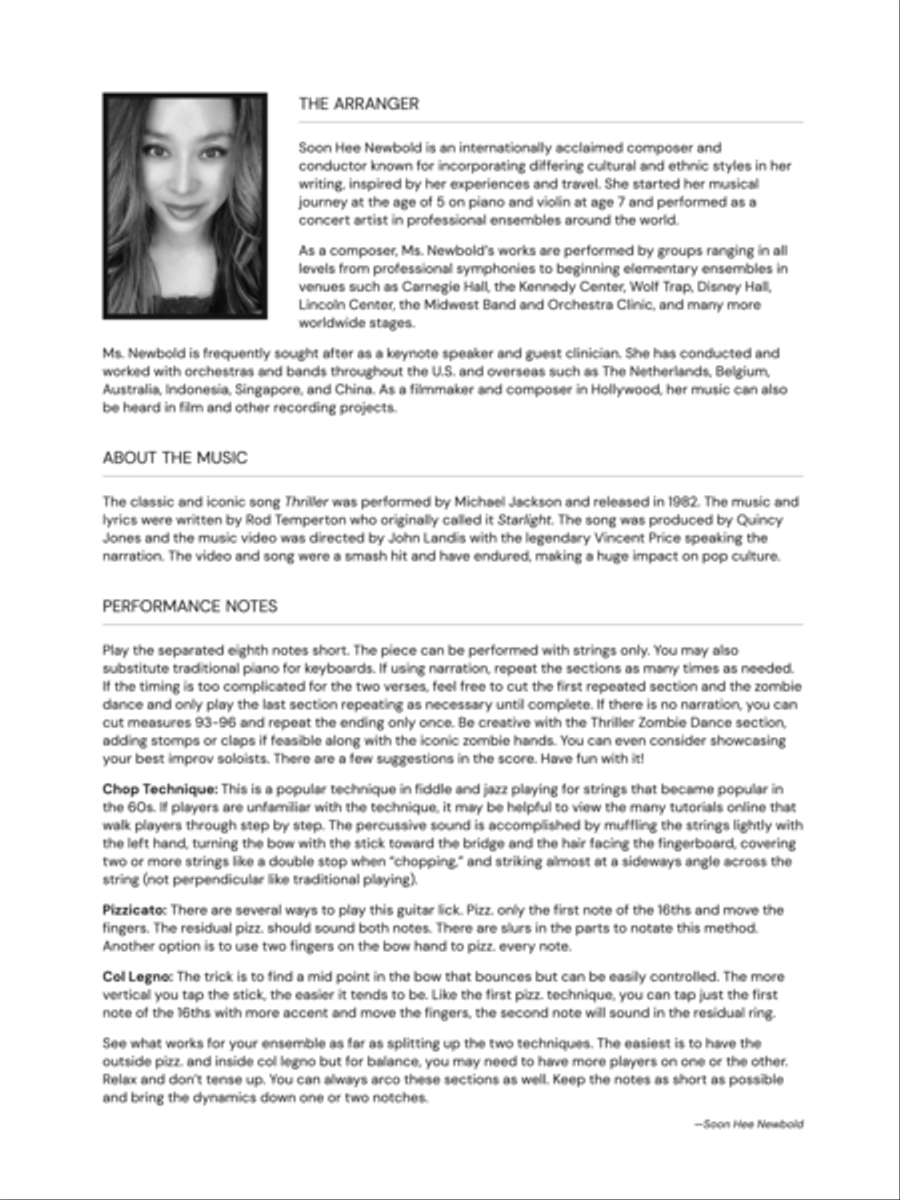 Thriller: Score String Orchestra scores gallery preview page 2