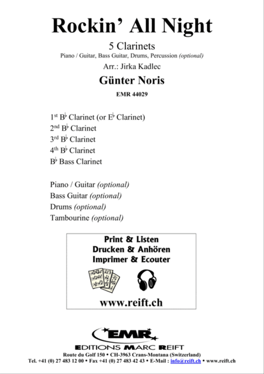 Rockin' All Night Clarinet scores gallery preview page 2