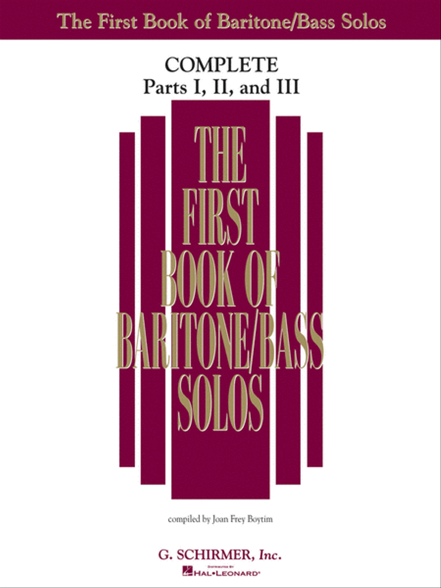 The First Book of Solos Complete – Parts I, II and III Low Voice scores gallery preview page 1