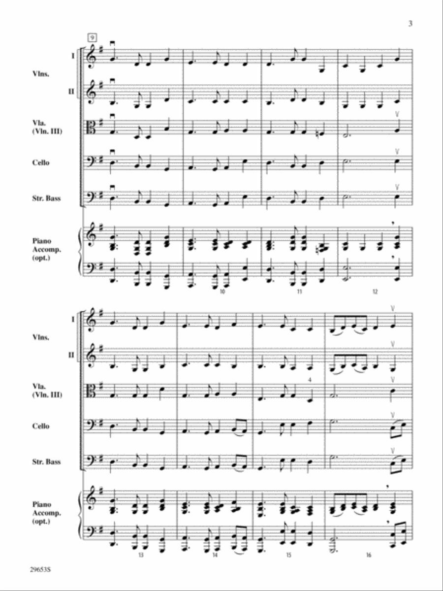 Auld Lang Syne: Score String Orchestra scores gallery preview page 3