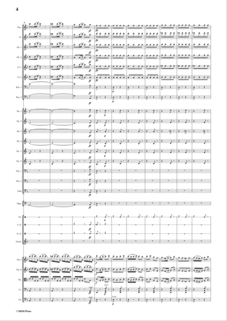 Hellmesberger Jr-Danse diabolique,for orchestra band Clarinet scores gallery preview page 6