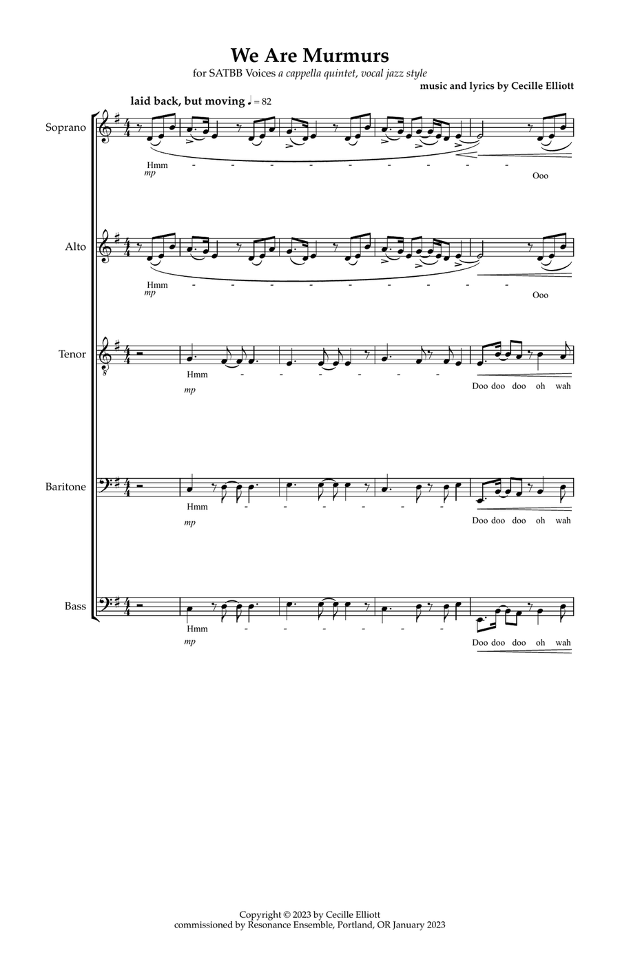 We Are Murmurs Choir scores gallery preview page 2