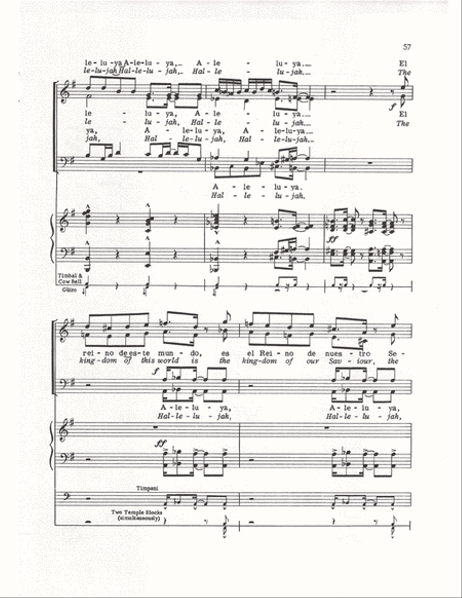 The Cuban Mass (Vocal Score) 4-Part scores gallery preview page 54