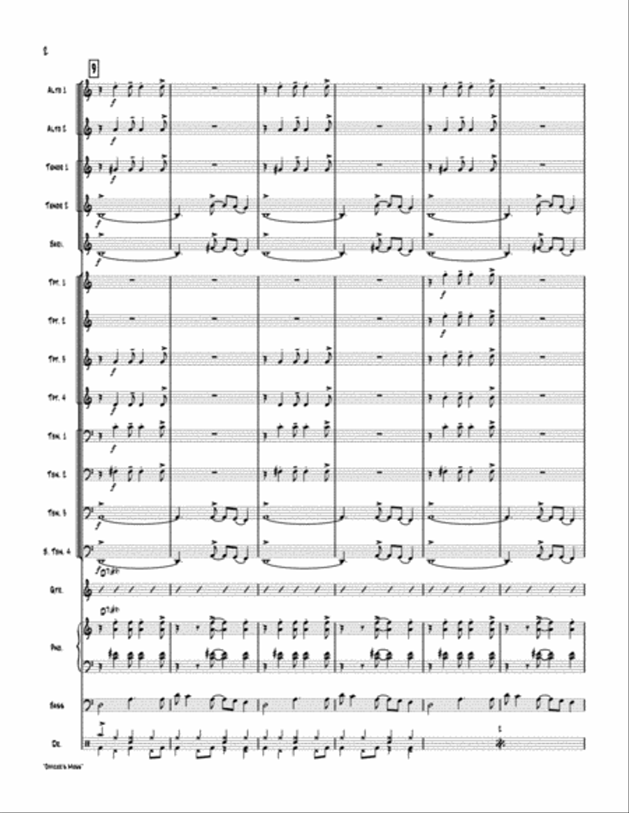 Officer's Mess Jazz Ensemble scores gallery preview page 3