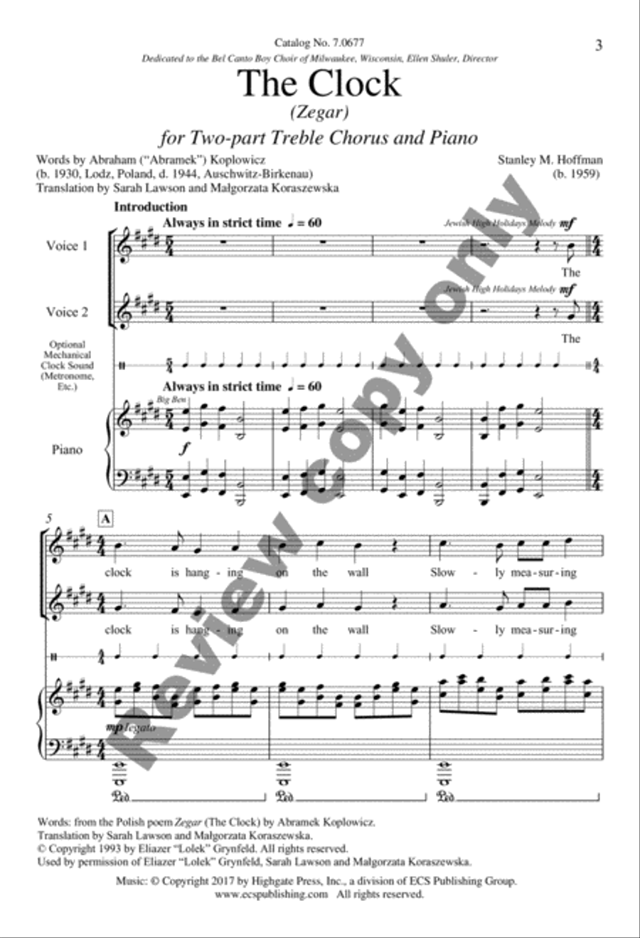 The Clock: (Zegar) The Clock: (Zegar) 2-Part scores gallery preview page 10