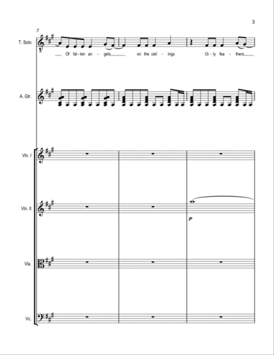 Cathedrals Guitar Tablature scores gallery preview page 3