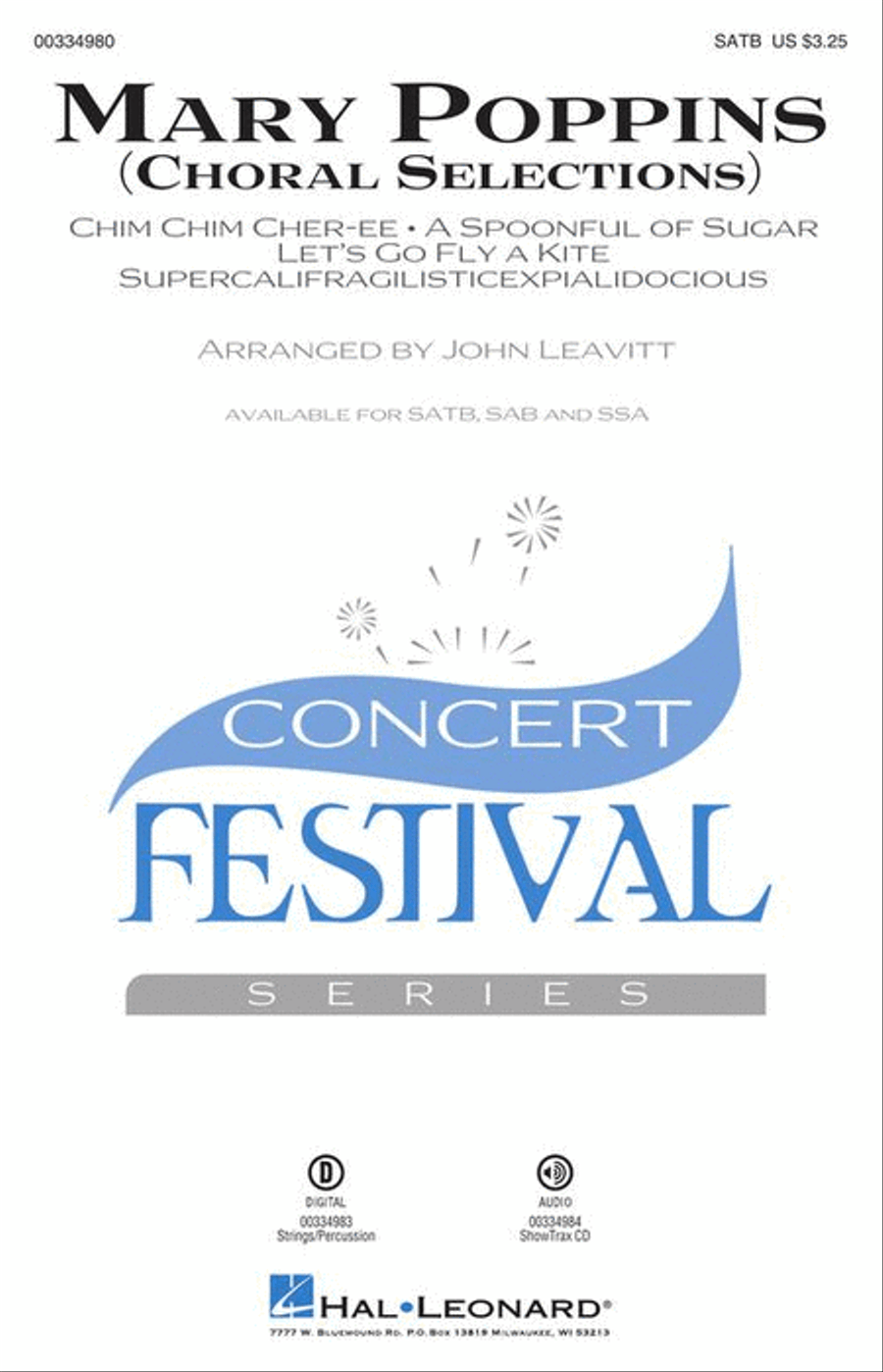 Mary Poppins (Choral Selections) 4-Part scores gallery preview page 2