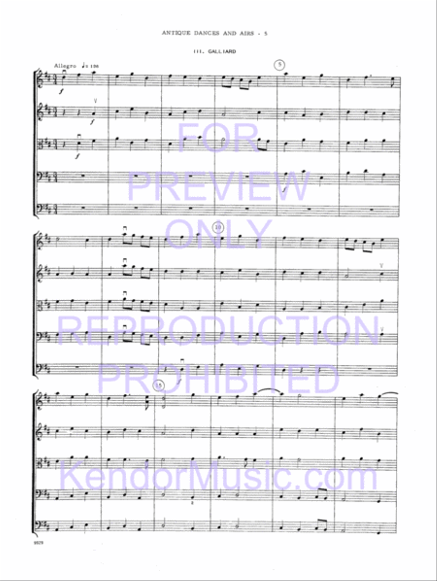 Antique Dances And Airs Antique Dances And Airs String Orchestra scores gallery preview page 8