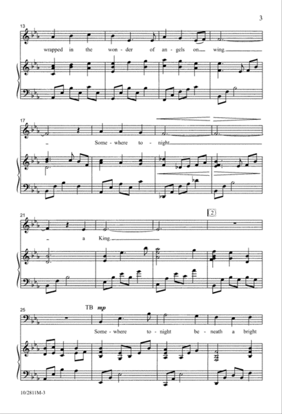 Somewhere, Tonight 4-Part scores gallery preview page 3