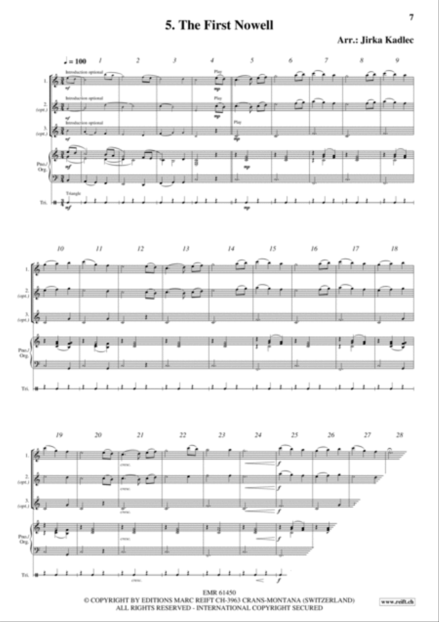 12 Easy Christmas Songs Woodwind Duet scores gallery preview page 7