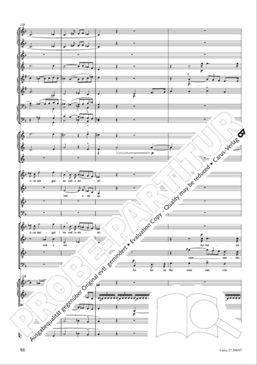 Quattro pezzi sacri Orchestra scores gallery preview page 87