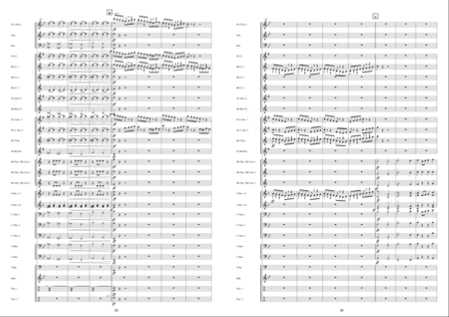 Marche Militaire Française Fanfare Band scores gallery preview page 14