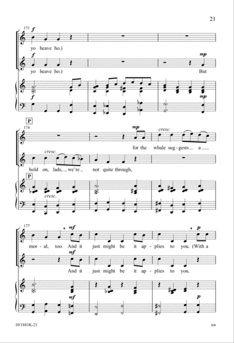 Five-Minute Musicals: Jonah and the Whale Unison Choir scores gallery preview page 21