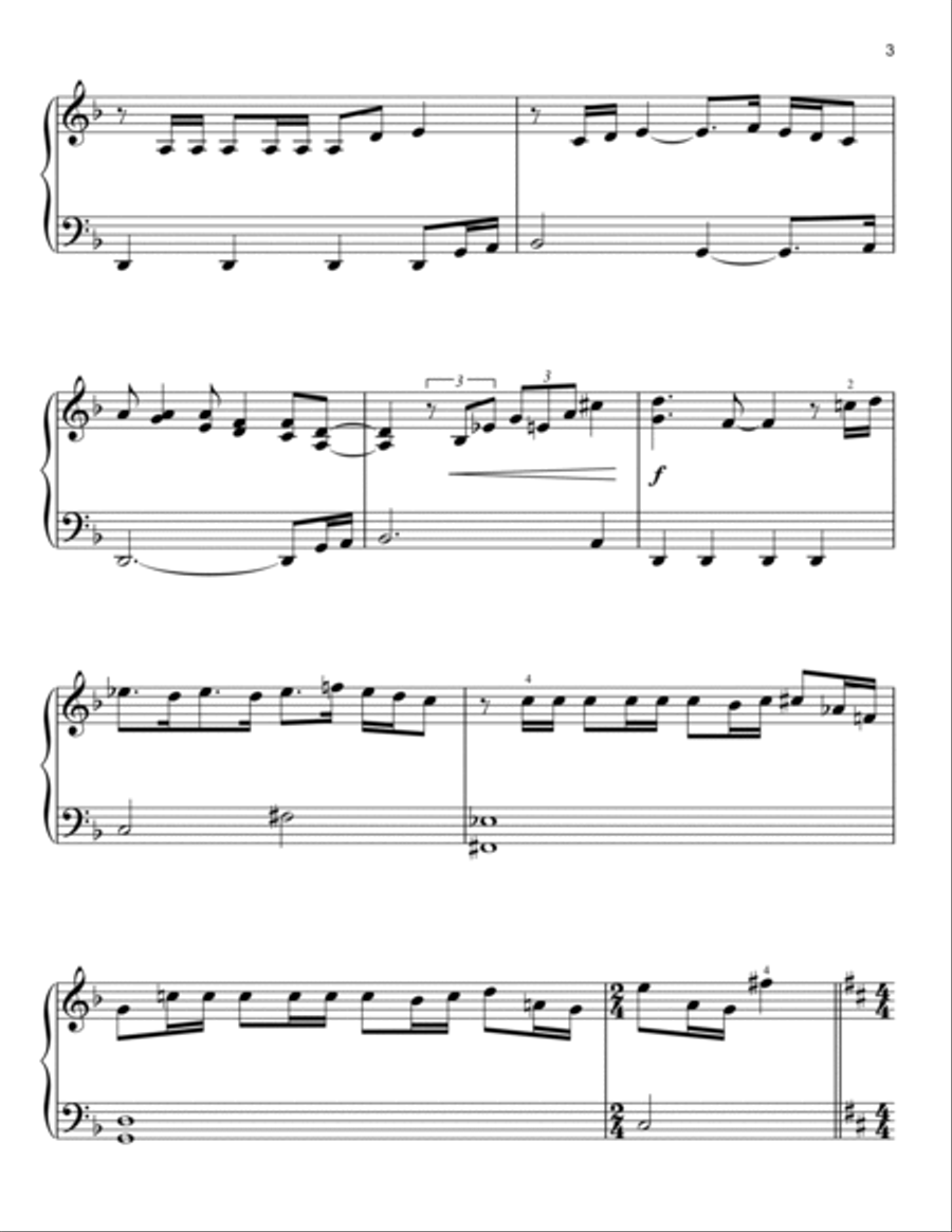 The Mandalorian (from Star Wars: The Mandalorian) Easy Piano scores gallery preview page 3