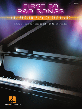 Book cover for First 50 R&B Songs You Should Play on Piano