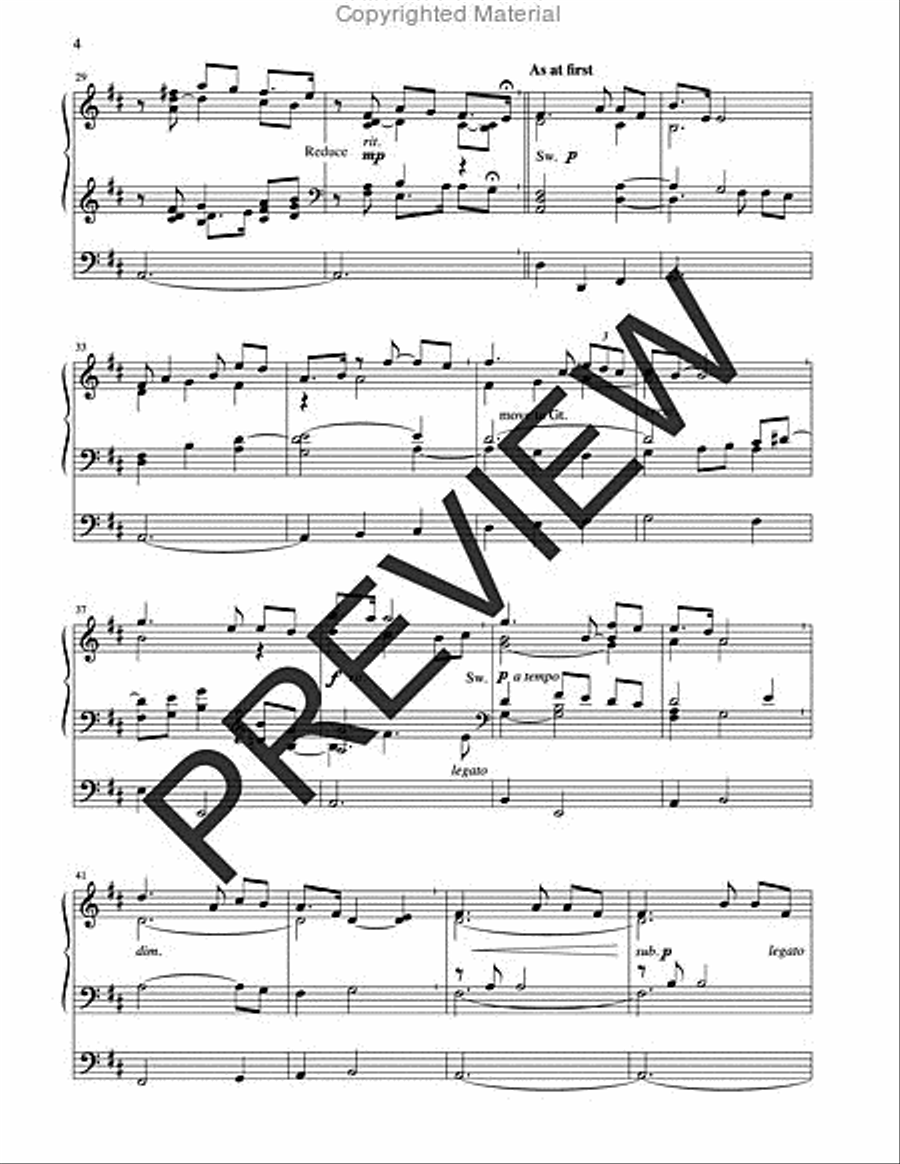 Three Psalm Preludes Organ scores gallery preview page 4
