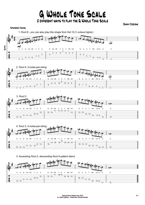 G Whole Tone Scale (5 Ways to Play)