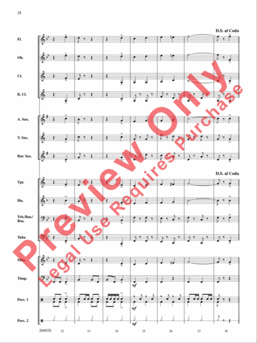 Belwin Beginning Band Kit #3 Concert Band scores gallery preview page 29
