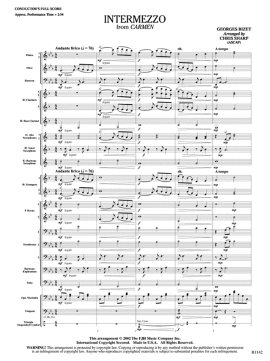 Intermezzo Concert Band scores gallery preview page 2