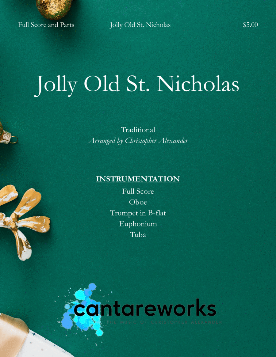 Jolly Old St. Nicholas Oboe scores gallery preview page 1