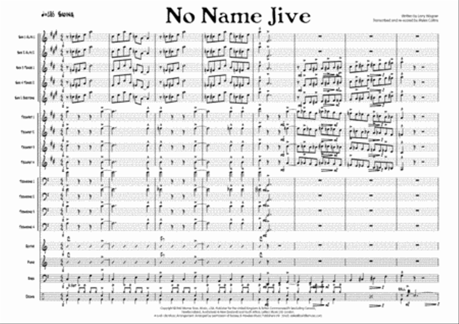 No Name Jive Big Band scores gallery preview page 2