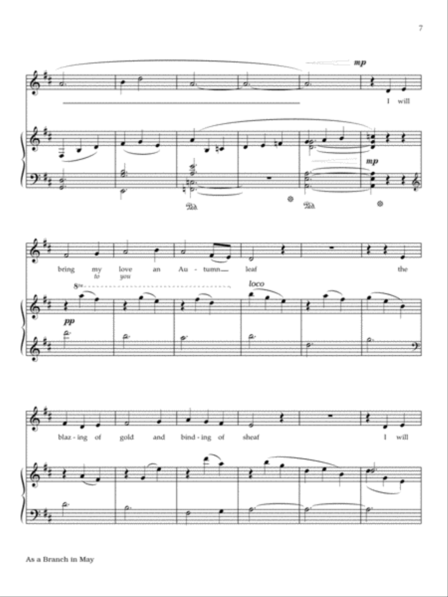As a Branch in May Piano scores gallery preview page 5