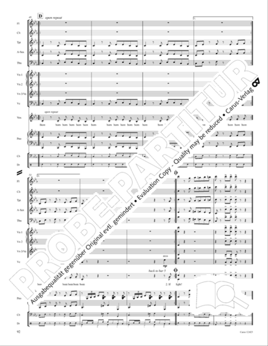 Circus Allegro Circus Allegro Choir scores gallery preview page 93