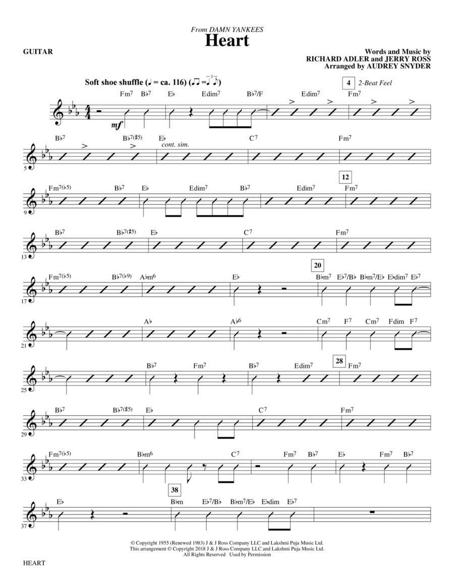 Heart - Guitar Heart - Guitar Choir scores gallery preview page 1