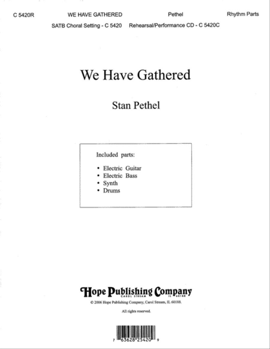 We Have Gathered Set of Parts scores gallery preview page 1