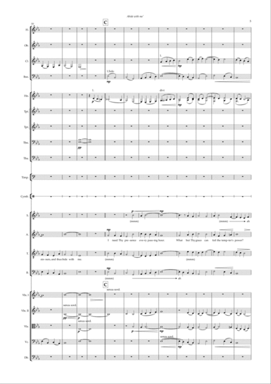Abide With Me (Choir & Orchestra) Choir scores gallery preview page 5