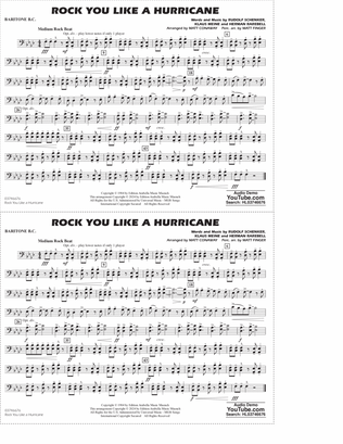 Rock You Like A Hurricane (arr. Conaway/Finger) - Baritone B.C.