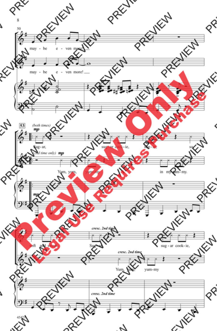 Sugar Cookie! - SoundTrax CD (CD only) Choir scores gallery preview page 8