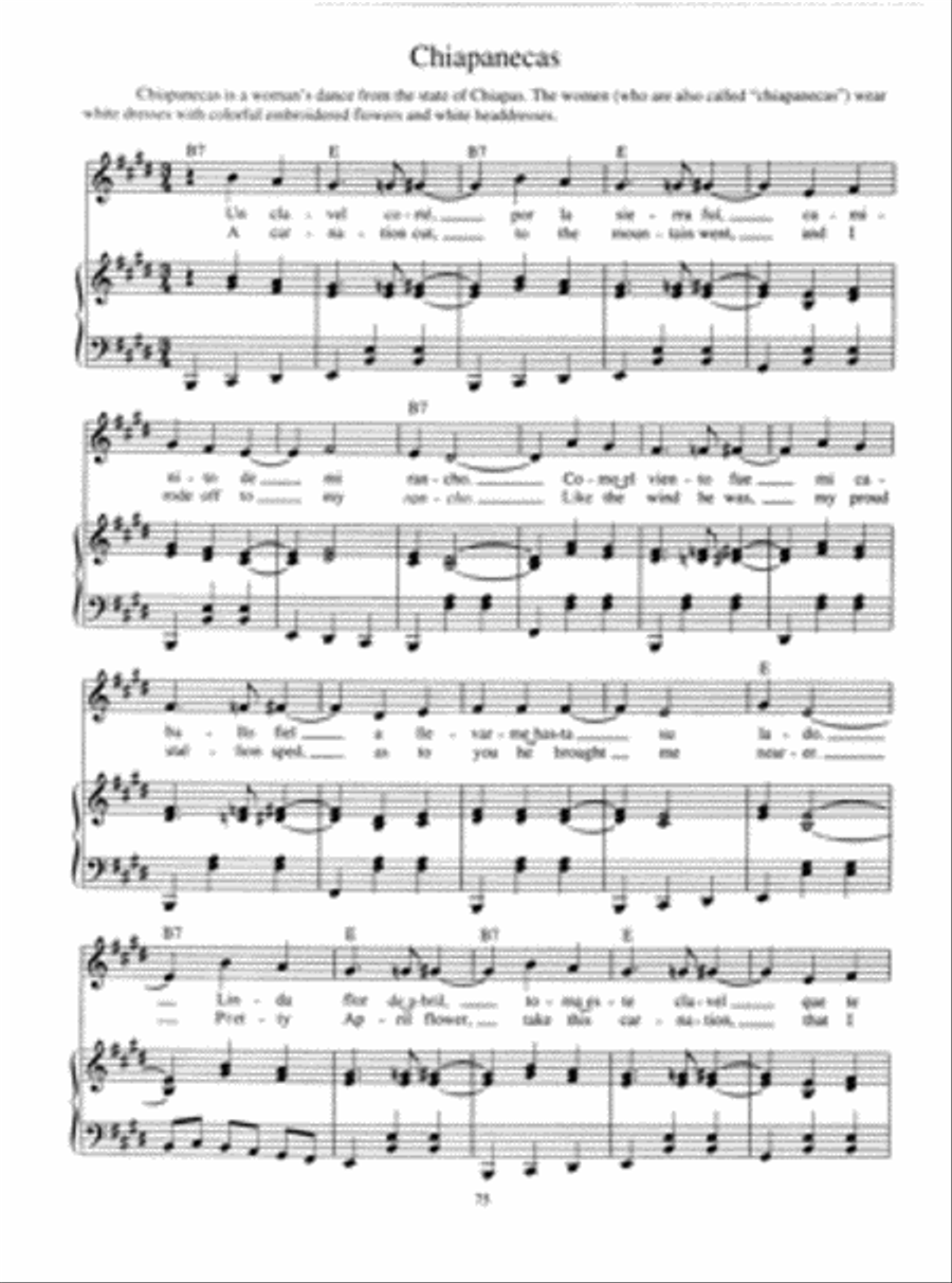 Songs of Mexico - Canciones Mejicanas Piano, Vocal scores gallery preview page 6