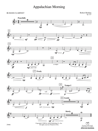 Appalachian Morning: B-flat Bass Clarinet