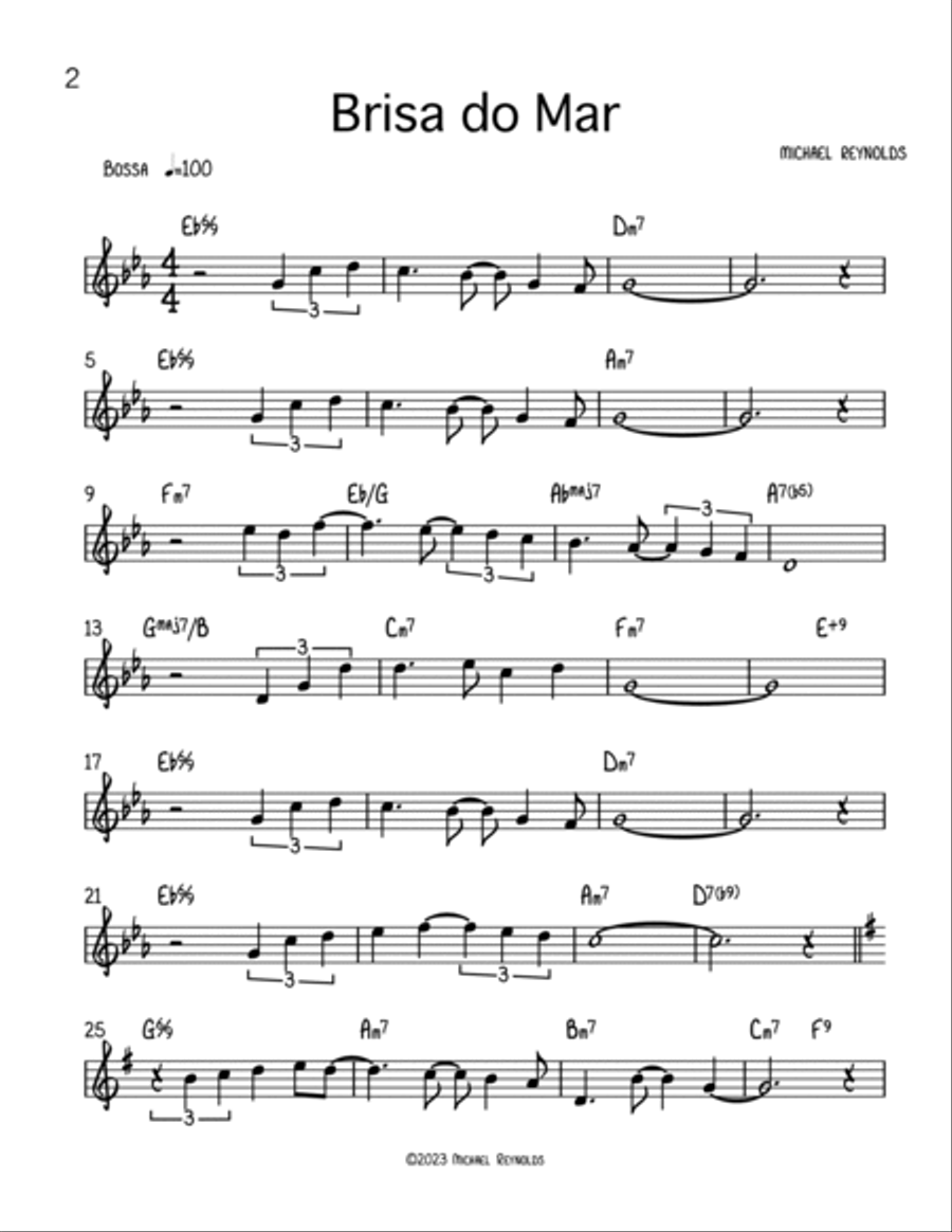 Brisa do Mar Piano scores gallery preview page 2