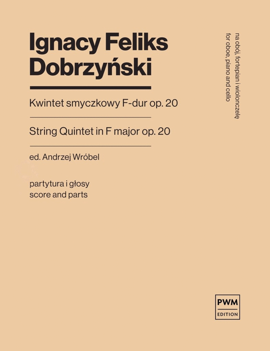 Streichquintett F Dur Op. 20