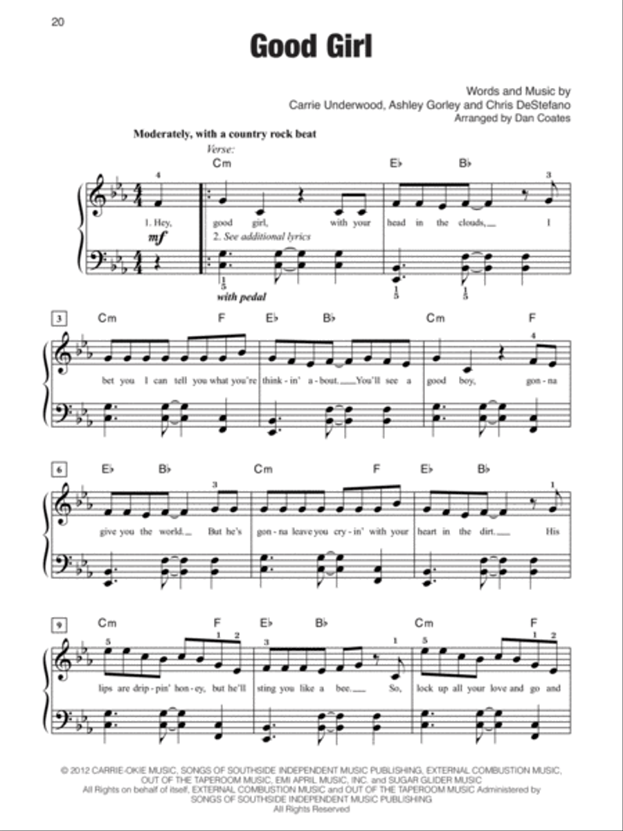 Megahits of 2012 Easy Piano scores gallery preview page 3