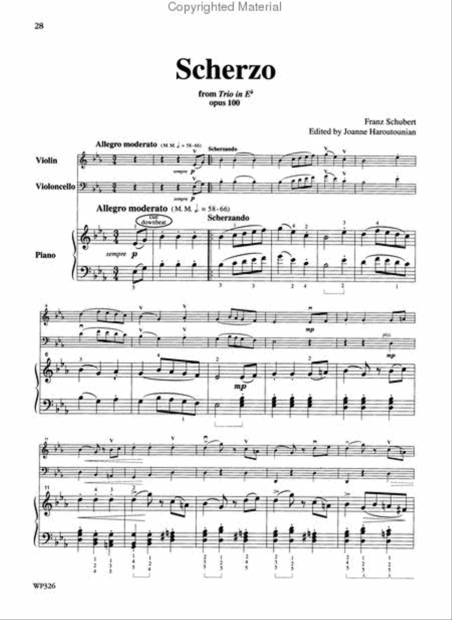 Chamber Music Sampler, Book 3 Piano Trio scores gallery preview page 4