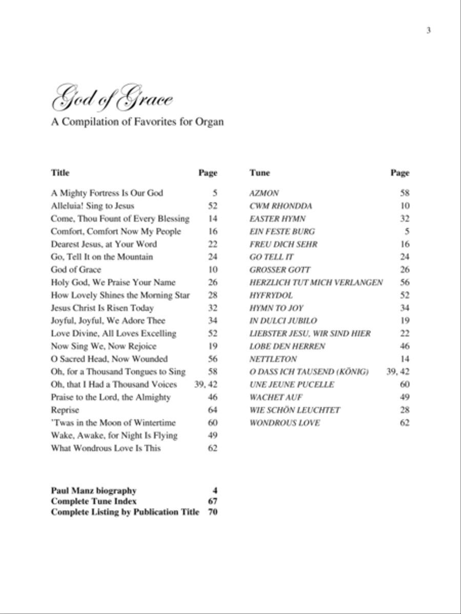 God of Grace Organ scores gallery preview page 2