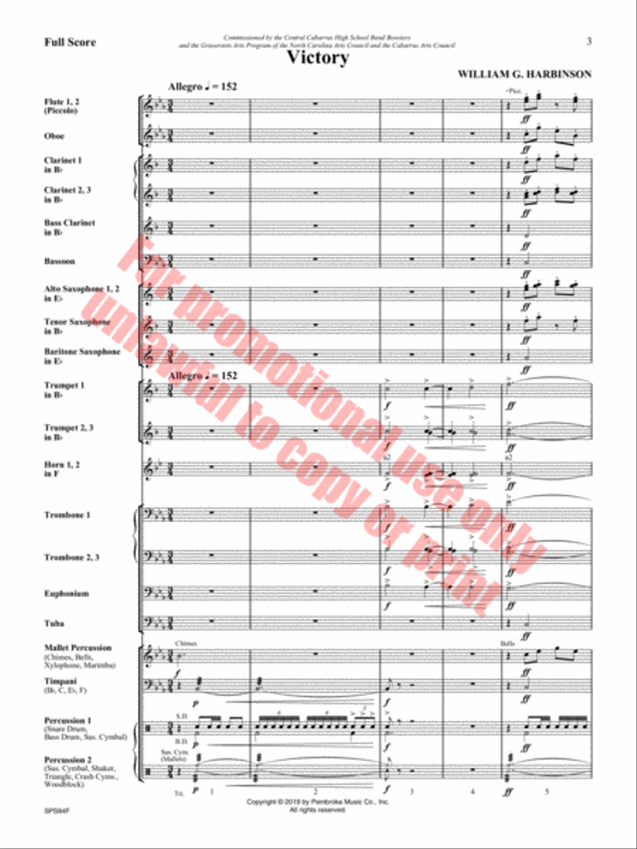 Victory Concert Band scores gallery preview page 4