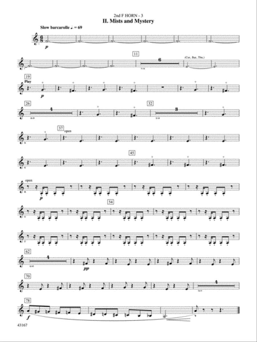 Down to the Sea in Ships (from the NBC TV Film Project 20): 2nd F Horn Concert Band scores gallery preview page 4