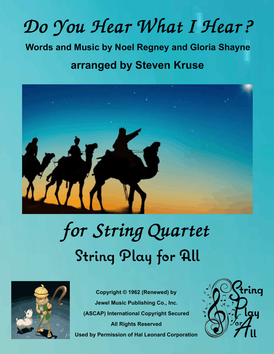 Do You Hear What I Hear String Quartet scores gallery preview page 1