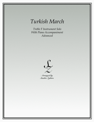 Turkish March (treble F instrument solo)