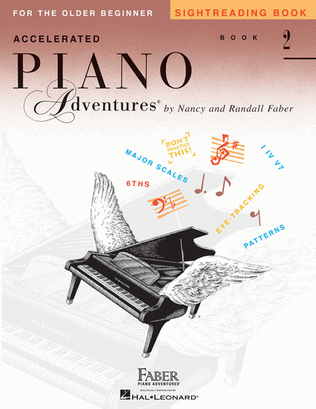 Book cover for Accelerated Piano Adventures Sightreading Book 2