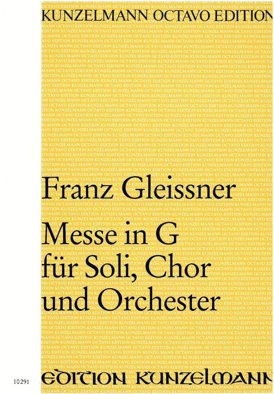 Mass in G major 4-Part scores gallery preview page 1