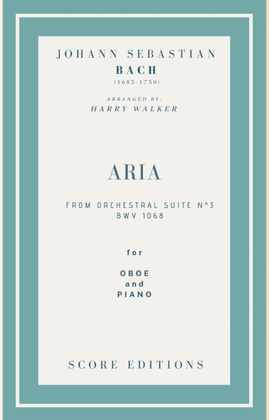 Book cover for Bach Air from Suite No.3 (for Oboe and Piano)