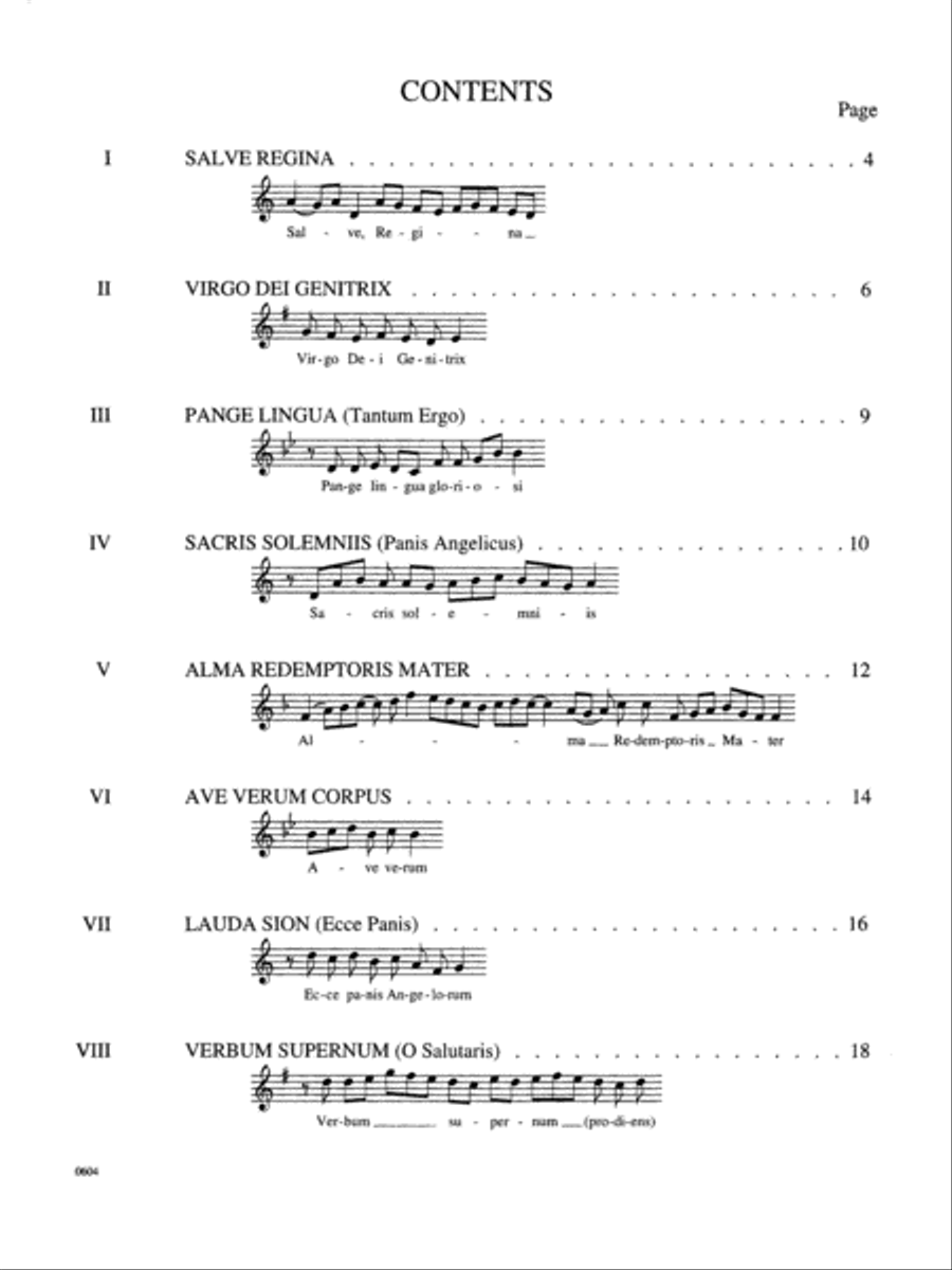 Eight Short Preludes on Gregorian Themes for Organ, Op. 45